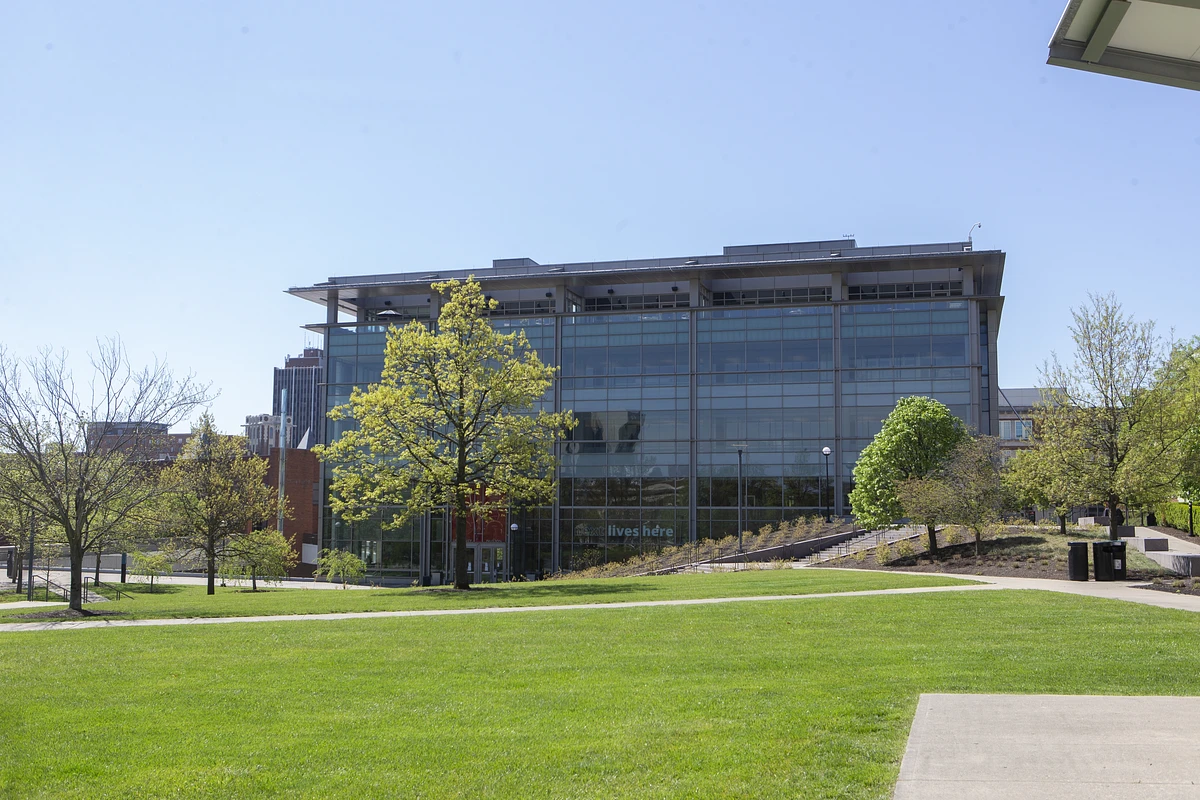 Image of University Pavilion on the UC Campus on a sunny day
